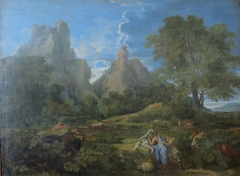 Landscape with Polyphemus by Nicolas Poussin