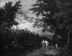 Landscape with Venus and Adonis by Johannes Glauber