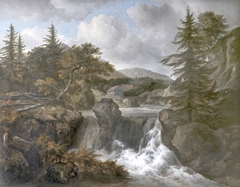 Landscape with Waterfall by Jacob van Ruisdael