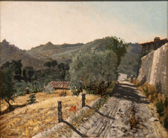 Le chemin dans la colline by Paul Guigou