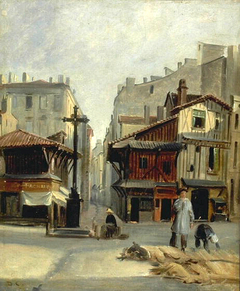 Le Marché aux bestiaux de Bordeaux by Alexandre-Gabriel Decamps