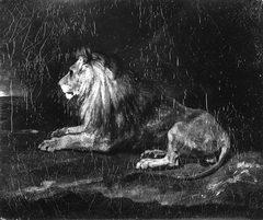 Lion in Repose by Théodore Géricault