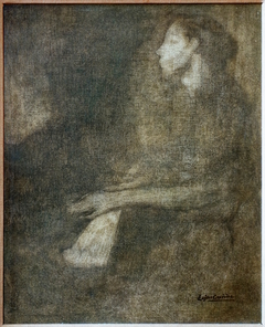 Lise au piano by Eugène Carrière