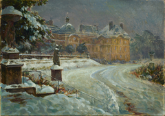 Luxembourg Palace in Snow by Jan Rubczak