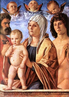 Madonna and Child with St. Peter and St. Sebastian by Giovanni Bellini