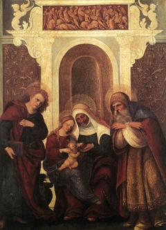 Madonna with Child and Saints by Ludovico Mazzolino