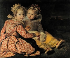 Magdalena (born 1618) and Jan-Baptiste de Vos (born 1619), the Children of the Painter by Cornelis de Vos