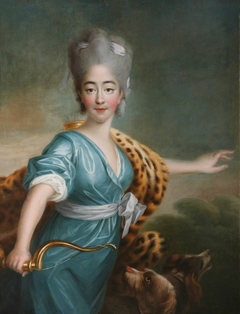 Marie-Joséphine-Louise de Savoie, comtesse de Provence (1753–1810) as Diana by after François Hubert Drouais