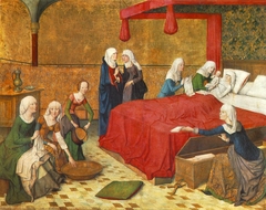 Marienleben: Geburt Mariens by Master of the Life of the Virgin