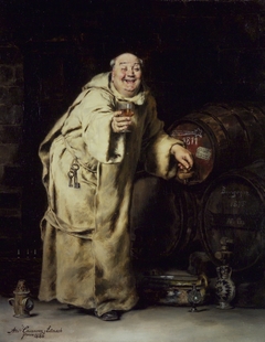 Monk Testing Wine by Antonio Salvador Casanova y Estorach