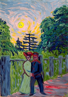 Moonrise: Soldier and Maiden by Ernst Ludwig Kirchner