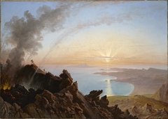 Mount Vesuvius and the Bay of Naples by Franz Ludwig Catel