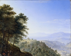 Mountainous landscape near Boppard aan de Rijn by Herman Saftleven