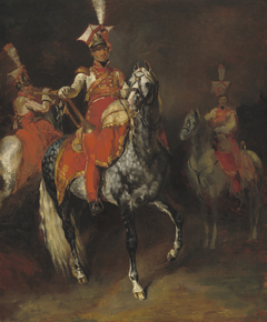 Mounted Trumpeters of Napoleon's Imperial Guard by Théodore Géricault