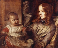 Mrs Elizabeth Young Mitchell and her Baby by Alfred Stevens