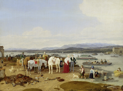 Nach der Jagd am Bodensee by Wilhelm von Kobell