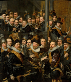 Officers of the Orange Flag leaving City Hall by Jan Antonisz van Ravesteyn