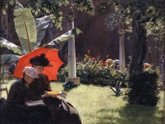 Afternoon in the Cluny Garden, Paris by Charles Courtney Curran