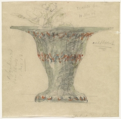 Ontwerp voor een groene bloempot by Theo Colenbrander