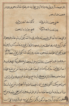 Page from Tales of a Parrot (Tuti-nama): text page by Unknown Artist