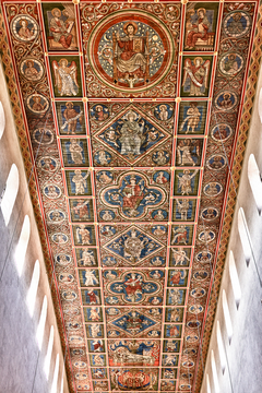 Painted ceiling of St. Michael's Church, Hildesheim by Anonymous