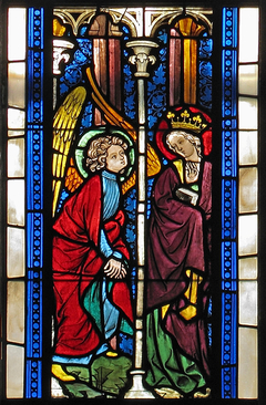 Panel with the Annunciation by Anonymous