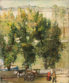 "Paris motif" ("Landscape with a horse") by Andrus Johani