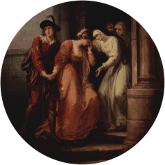 Parting of Abelard and Heloise by Angelica Kauffman