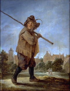 Peasant Walking by David Teniers the Younger