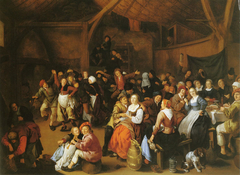 Peasant Wedding Feast by Jan Miense Molenaer