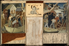 Pleasure Ship and Ship Building (mural study, Louisville, Kentucky Marine Hospital) by Henrik Martin Mayer