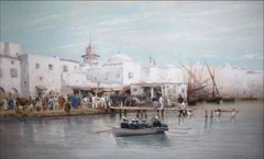 Port de Bizerte by Édouard Detaille