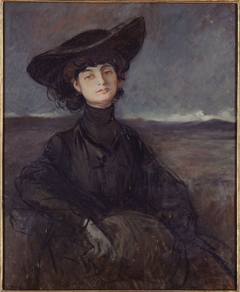 Portrait de la comtesse Anna de Noailles, née Brancovan (1876-1933), poétesse by Anonymous