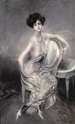 Portrait de Rita de Acosta Lydig assise by Giovanni Boldini