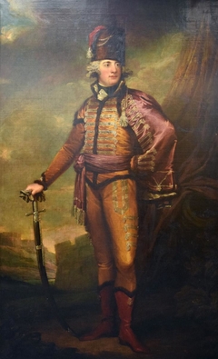 Portrait of a Man Dressed as a Hussar by Anonymous