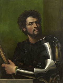 Portrait of a Man in Armor by Sebastiano del Piombo