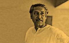 Portrait Of Bangabandhu Sheikh Mujibur Rahman by Md Saidul Islam