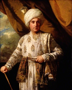 Portrait of Captain John Foote in his Mughal Robes by Joshua Reynolds