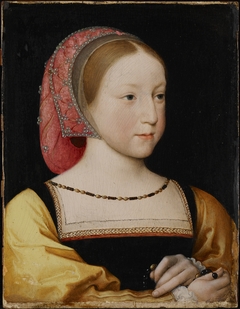 Portrait of Charlotte of France by Jean Clouet the Younger