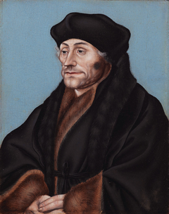 Portrait of Desiderius Erasmus by Lucas Cranach the Elder