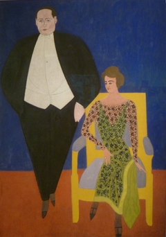 Portrait of Gustave en Norine Van Hecke by Léon Spilliaert