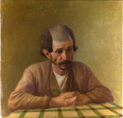 Portrait of Mashhadi Naser by Kamal-ol-molk