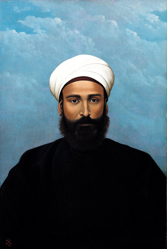 Portrait of Mohamed Darouich al Allousi by Abdul Qadir Al Rassam