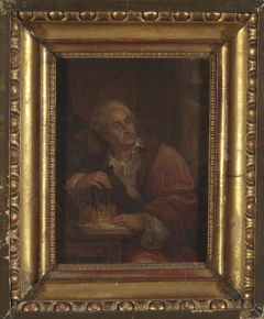 Portrait of Stanisław August Poniatowski with hourglass by Marcello Bacciarelli