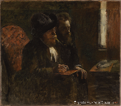 Portrait of the Engraveurs Desboutin and Lepic by Edgar Degas