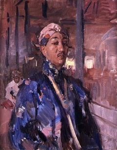 Portrait of the Javanese prince: sultan of Pangéran Ario Praboe Mangkoenegara VI by Isaac Israels