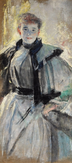 Portrait of Wanda Kossuth. by Leon Wyczółkowski