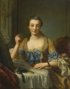 Portrait présumé de Catherine Dugas de Bois Saint-Just, dame d'Épeisses by Donat Nonnotte