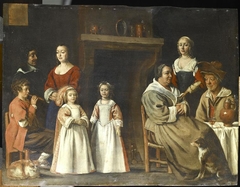 Portraits dans un intérieur by Antoine Le Nain