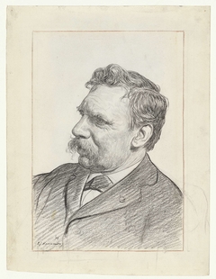 Portret van Albert Neuhuys by Hendrik Johannes Haverman